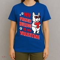 Valentines Day French Bulldog Dog Love Frenchie Lover Gift T-Shirt thumb 4