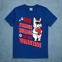 Valentines Day French Bulldog Dog Love Frenchie Lover Gift T-Shirt thumb 5