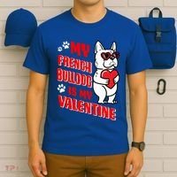 Valentines Day French Bulldog Dog Love Frenchie Lover Gift T-Shirt thumb 6