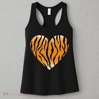 Valentine's Day Fashionable Tiger Stripe Pattern Heart Gift Women's Tank Top thumb 3