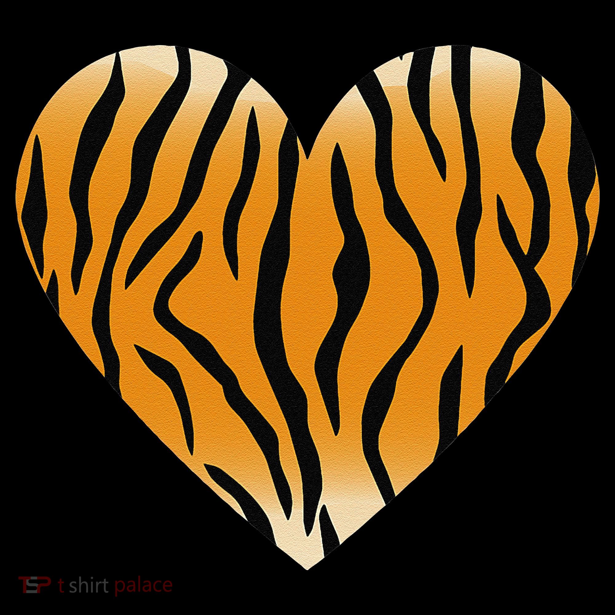 Valentine's Day Fashionable Tiger Stripe Pattern Heart Gift Women's Tank Top