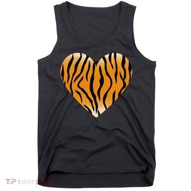 Valentine's Day Fashionable Tiger Stripe Pattern Heart Gift Tank Top