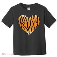 Valentine's Day Fashionable Tiger Stripe Pattern Heart Gift Toddler T-Shirt thumb 0