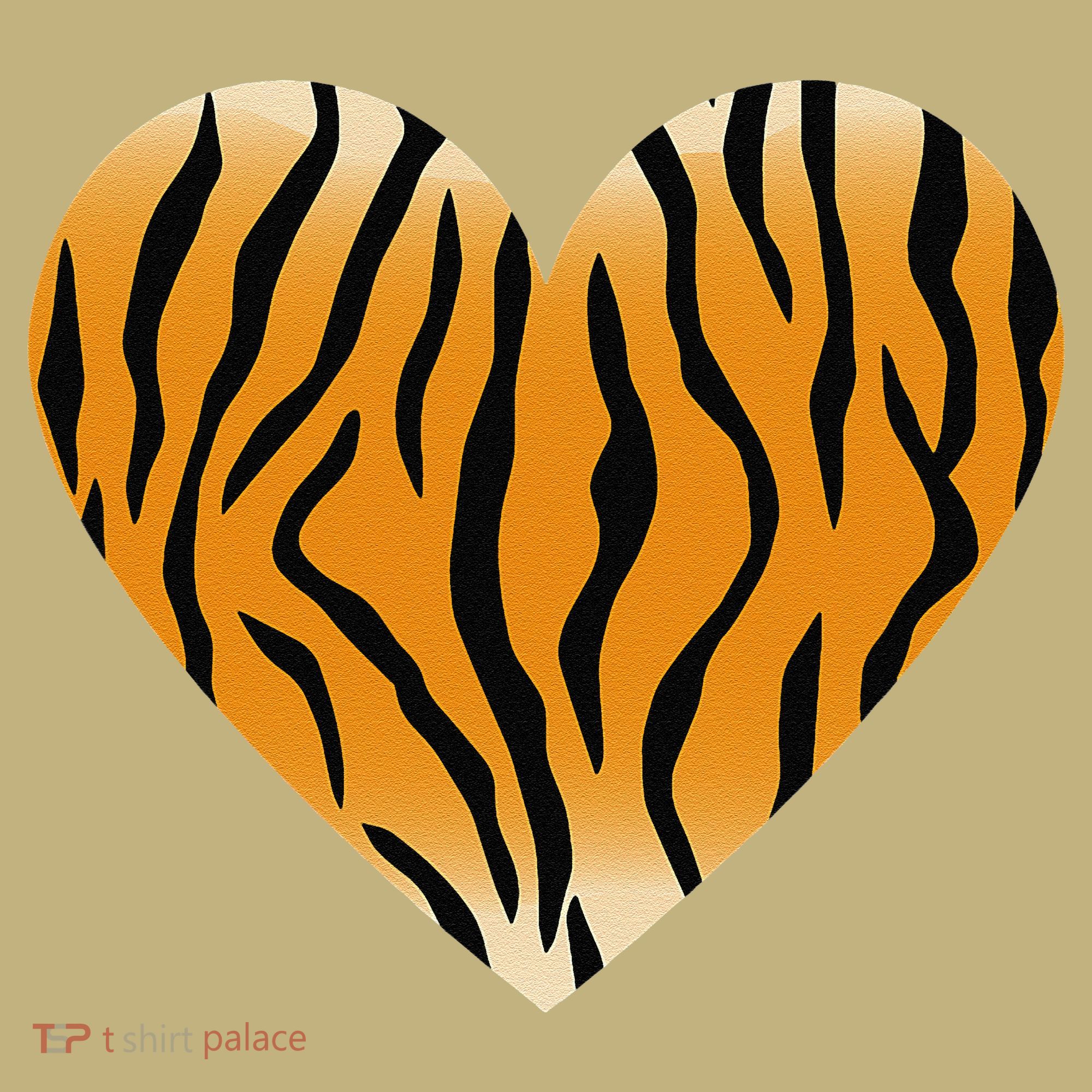 Valentine's Day Fashionable Tiger Stripe Pattern Heart Gift Mousepad