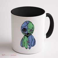 Vodoo Doll Funny Creepy Coffee Mug thumb 1