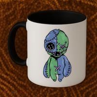 Vodoo Doll Funny Creepy Coffee Mug thumb 2