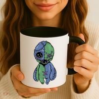 Vodoo Doll Funny Creepy Coffee Mug thumb 3
