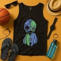 Vodoo Doll Funny Creepy Tank Top thumb 4