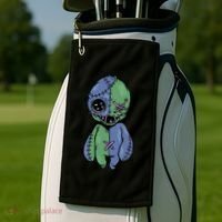 Vodoo Doll Funny Creepy Golf Towel thumb 2