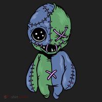 Vodoo Doll Funny Creepy Golf Towel thumb 3