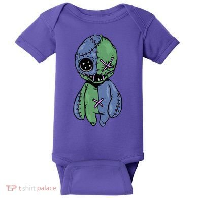 Vodoo Doll Funny Creepy Baby Bodysuit