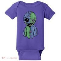 Vodoo Doll Funny Creepy Baby Bodysuit thumb 0