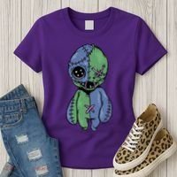 Vodoo Doll Funny Creepy Women's T-Shirt thumb 3