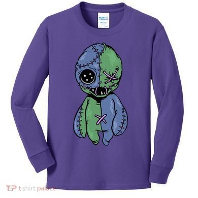 Vodoo Doll Funny Creepy Kids Long Sleeve Shirt