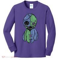 Vodoo Doll Funny Creepy Kids Long Sleeve Shirt thumb 0