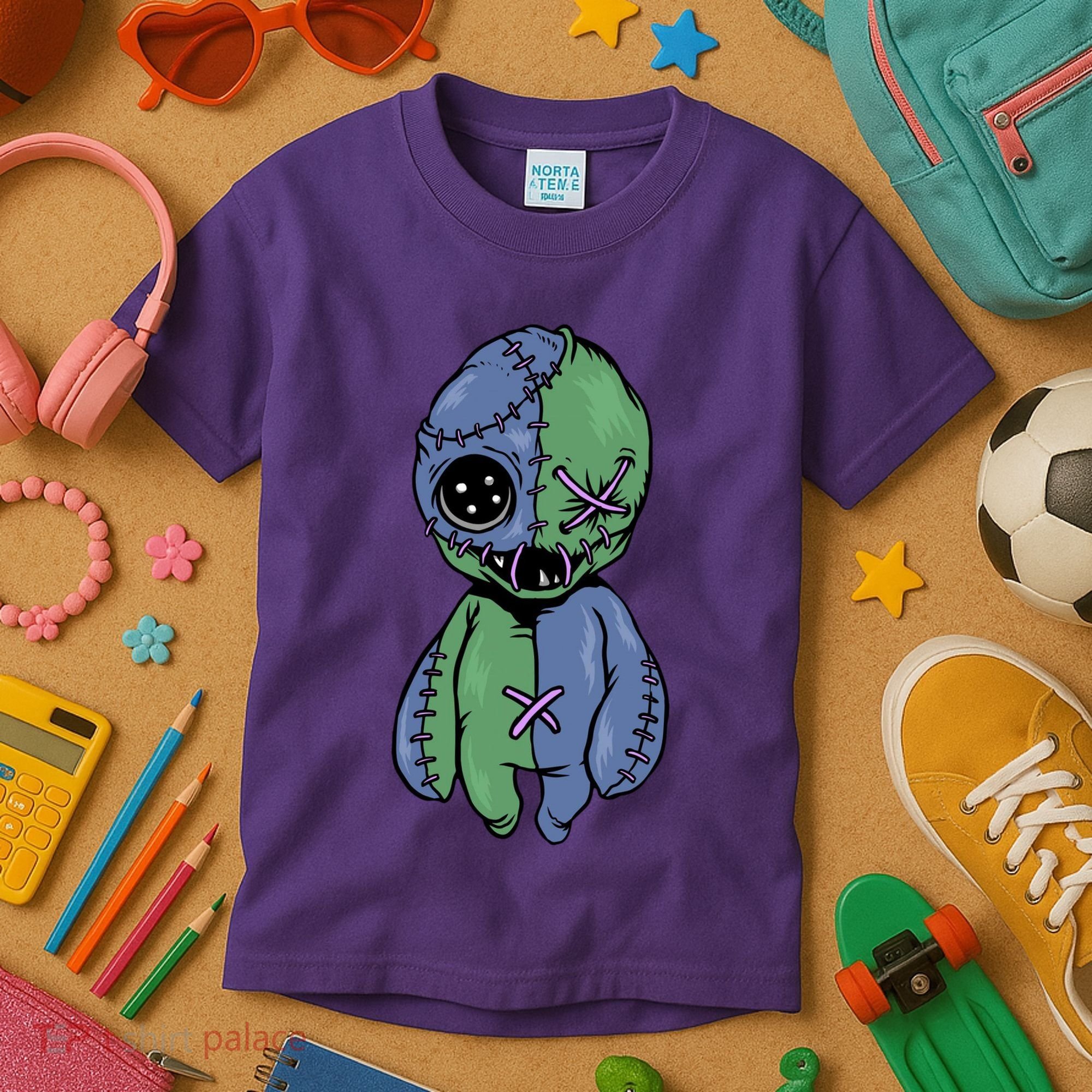 Vodoo Doll Funny Creepy Kids T-Shirt