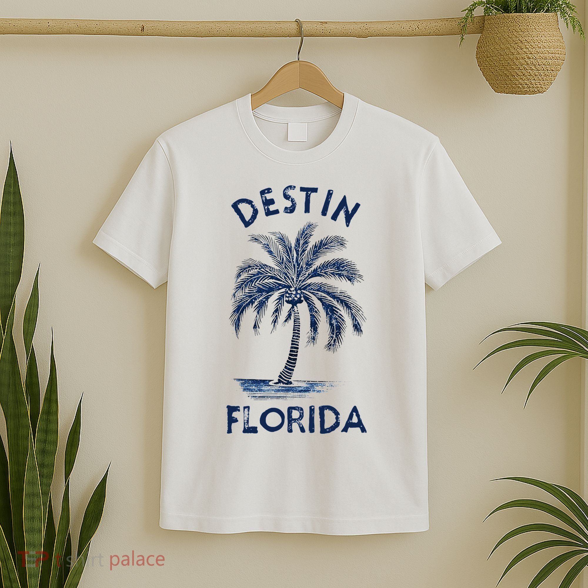 Vintage Destin Florida Palm Tree Fl Retro T-Shirt