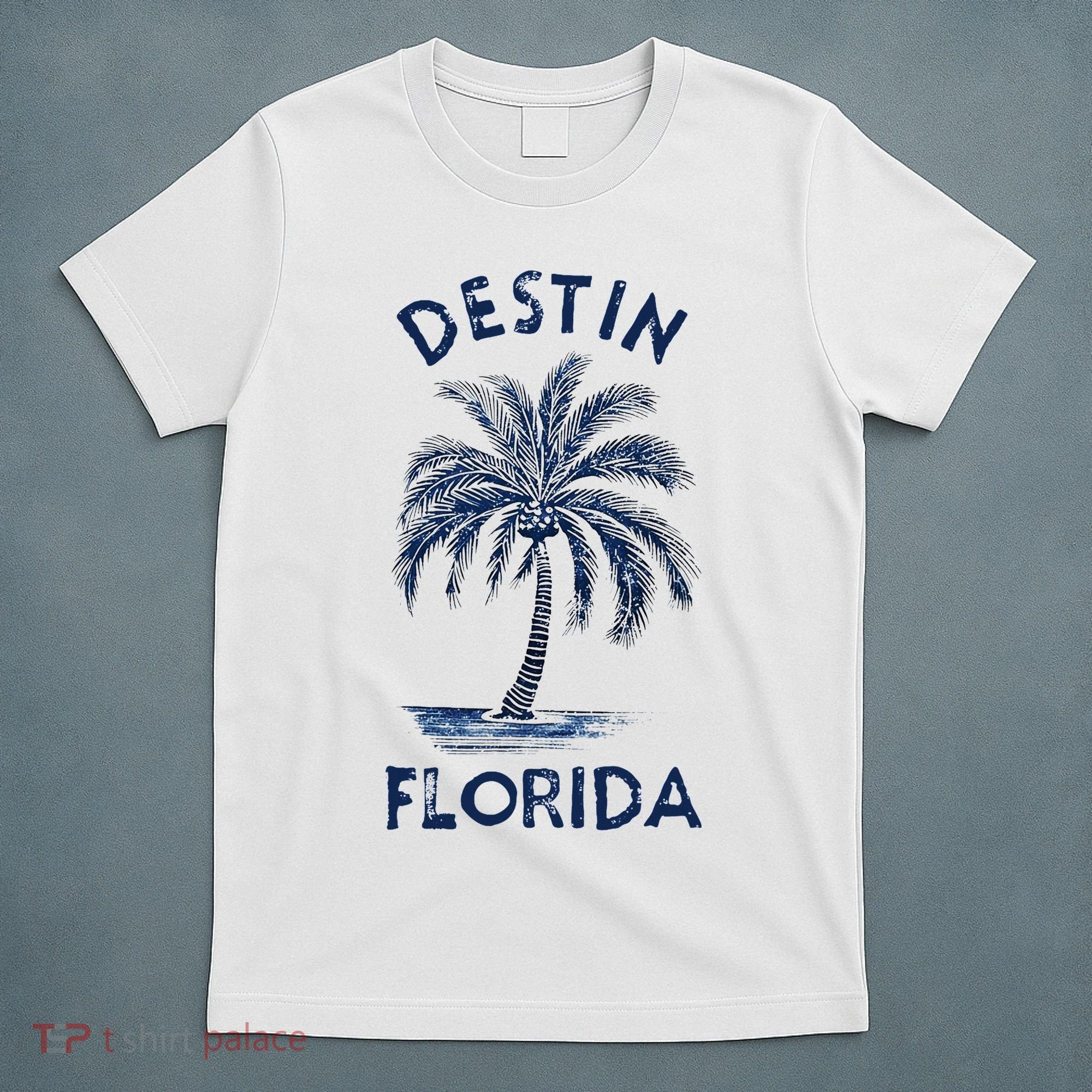 Vintage Destin Florida Palm Tree Fl Retro T-Shirt