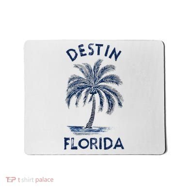 Vintage Destin Florida Palm Tree Fl Retro Mousepad