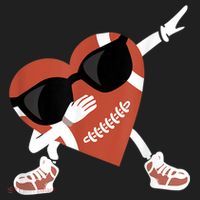 Valentines Day Football Dabbing Heart Footlball Player Beanie thumb 2