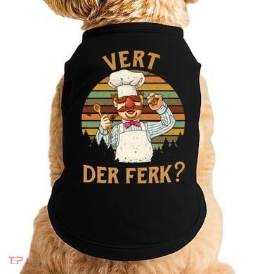 Vert Der Ferk Swedish Chef Vintage Funny Doggie Tank