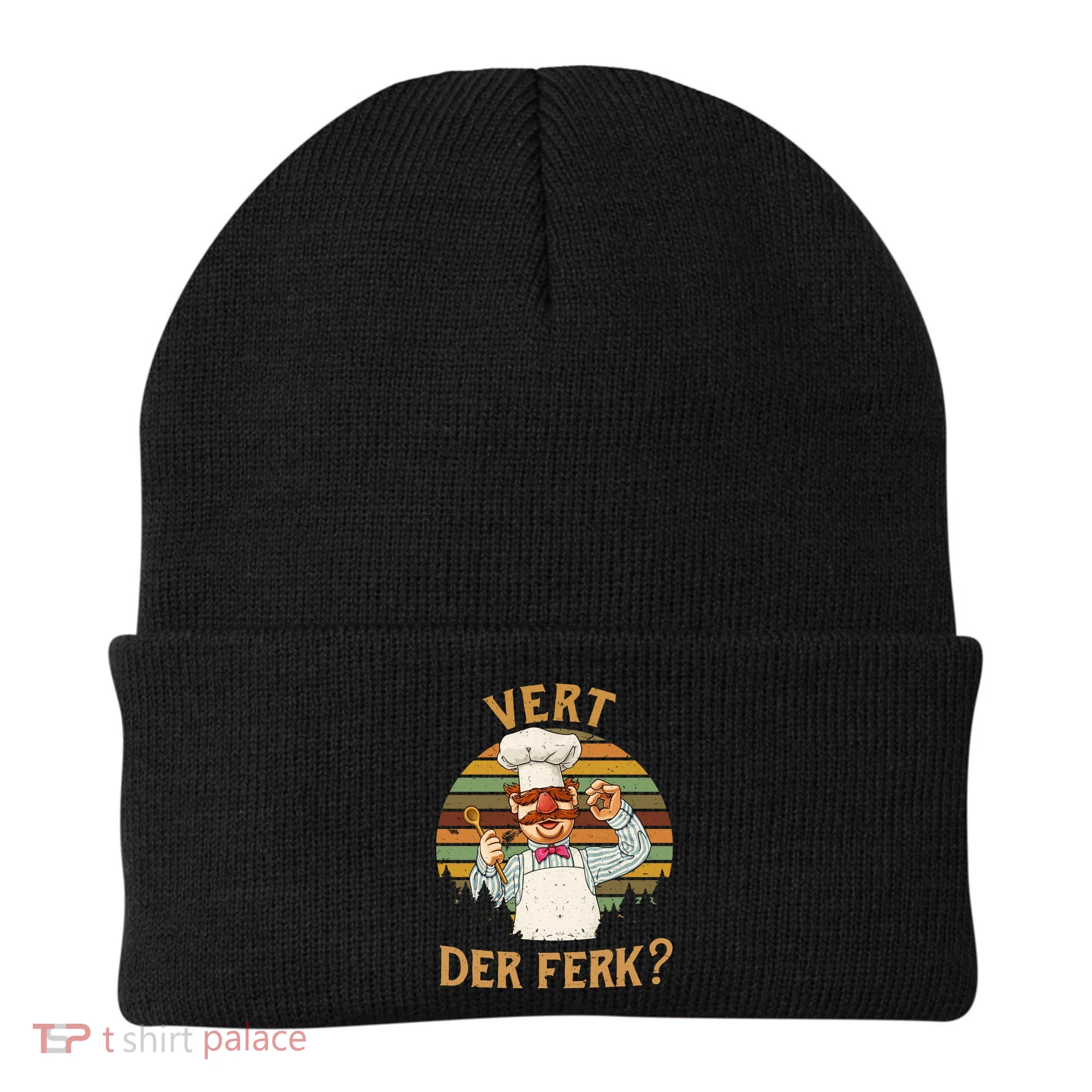 Vert Der Ferk Swedish Chef Vintage Funny Beanie