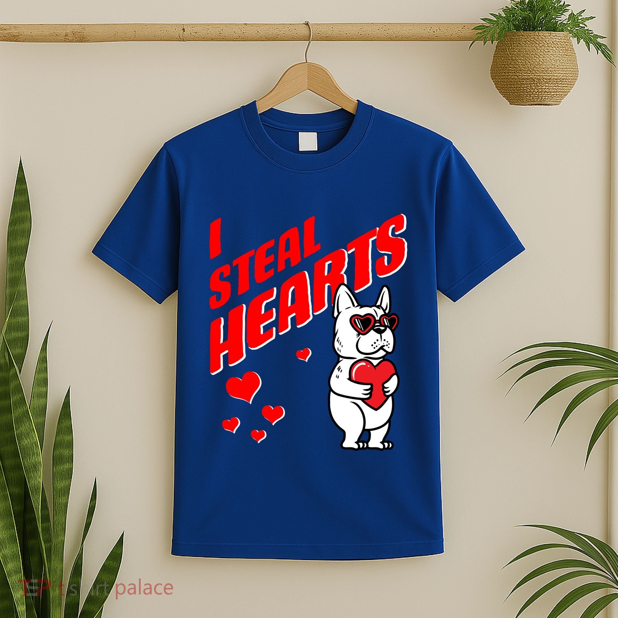 Valentines Day French Bulldog Dog Love Frenchie Lover Gift T-Shirt