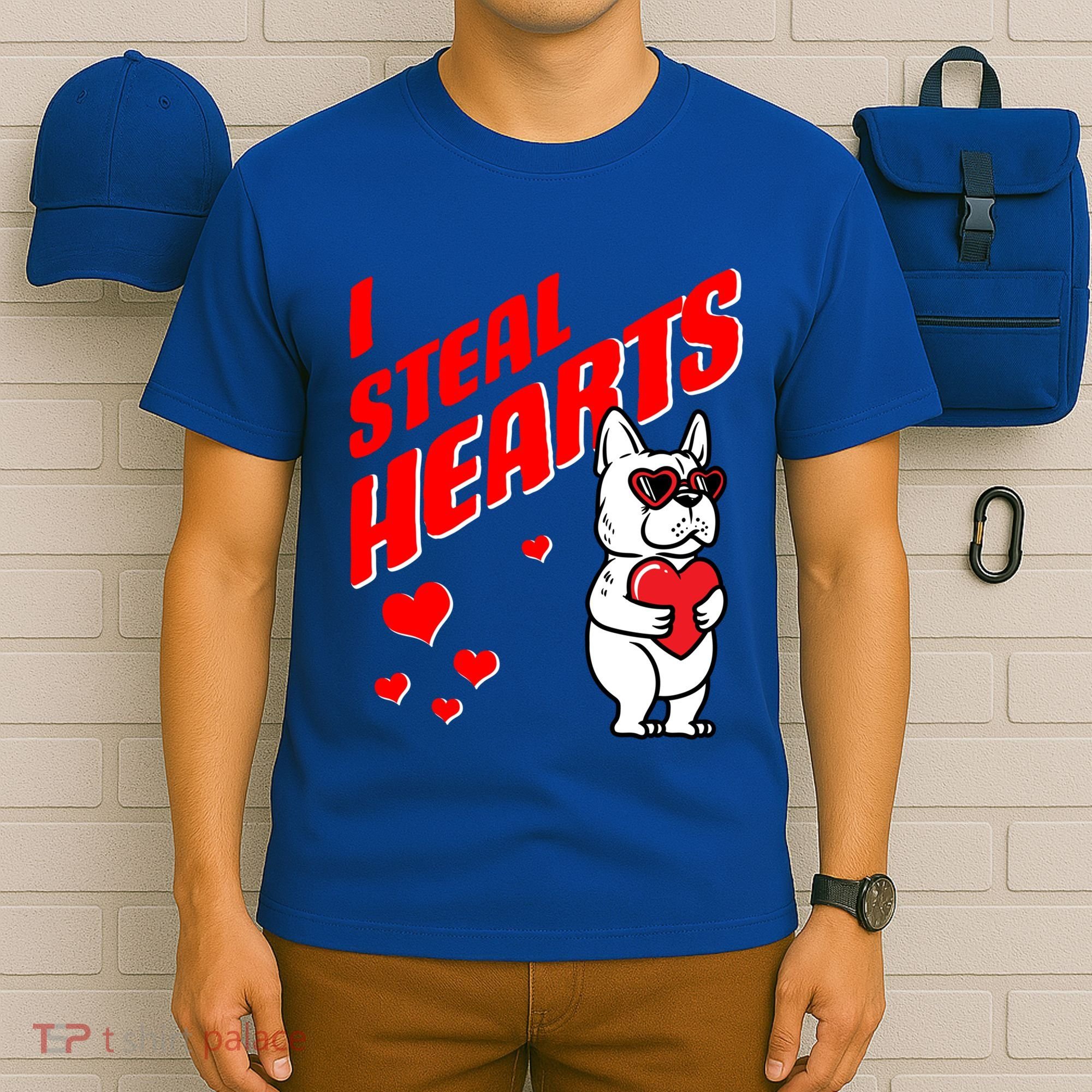 Valentines Day French Bulldog Dog Love Frenchie Lover Gift T-Shirt