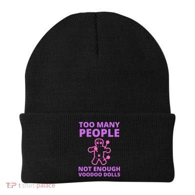 Voodoo Doll Funny Mardi Gras New Orleans Sarcastic Beanie