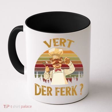 Vert Der Ferk Chef Funny Swedish Sunset Vintage Coffee Mug