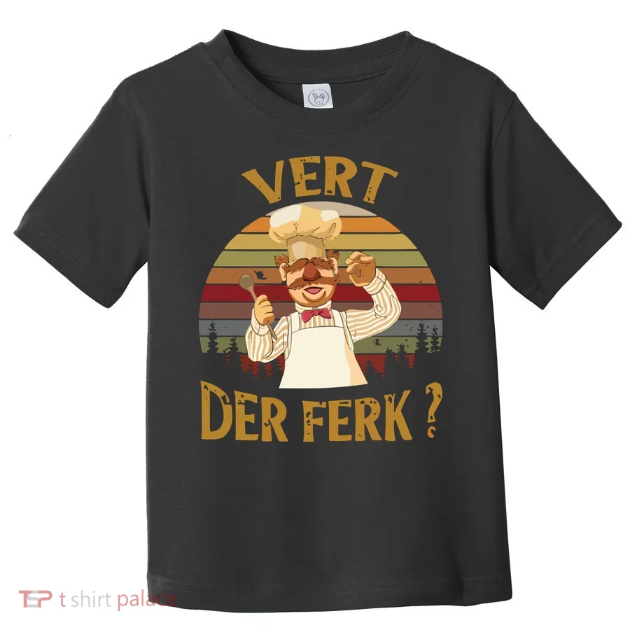 Vert Der Ferk Chef Funny Swedish Sunset Vintage Toddler T-Shirt