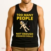 Voodoo Doll Funny Mardi Gras New Orleans Sarcastic Tank Top thumb 3