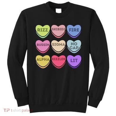 Valentines Day Funny Valentines Day Rizz No Cap Sweatshirt