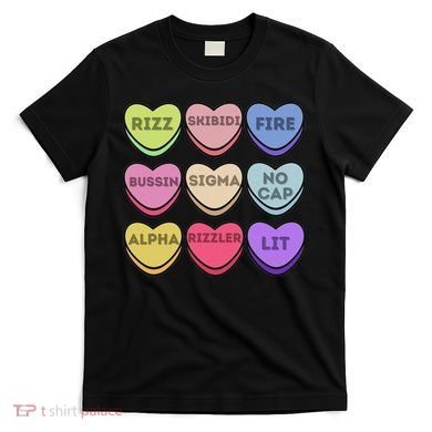 Valentines Day Funny Valentines Day Rizz No Cap T-Shirt
