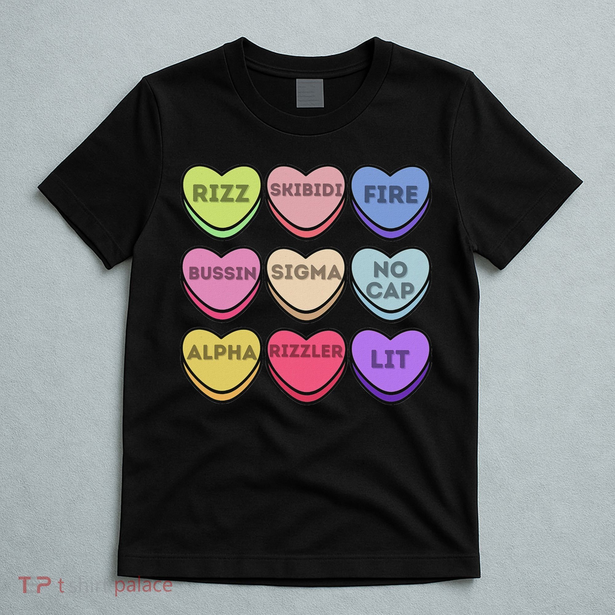 Valentines Day Funny Valentines Day Rizz No Cap T-Shirt