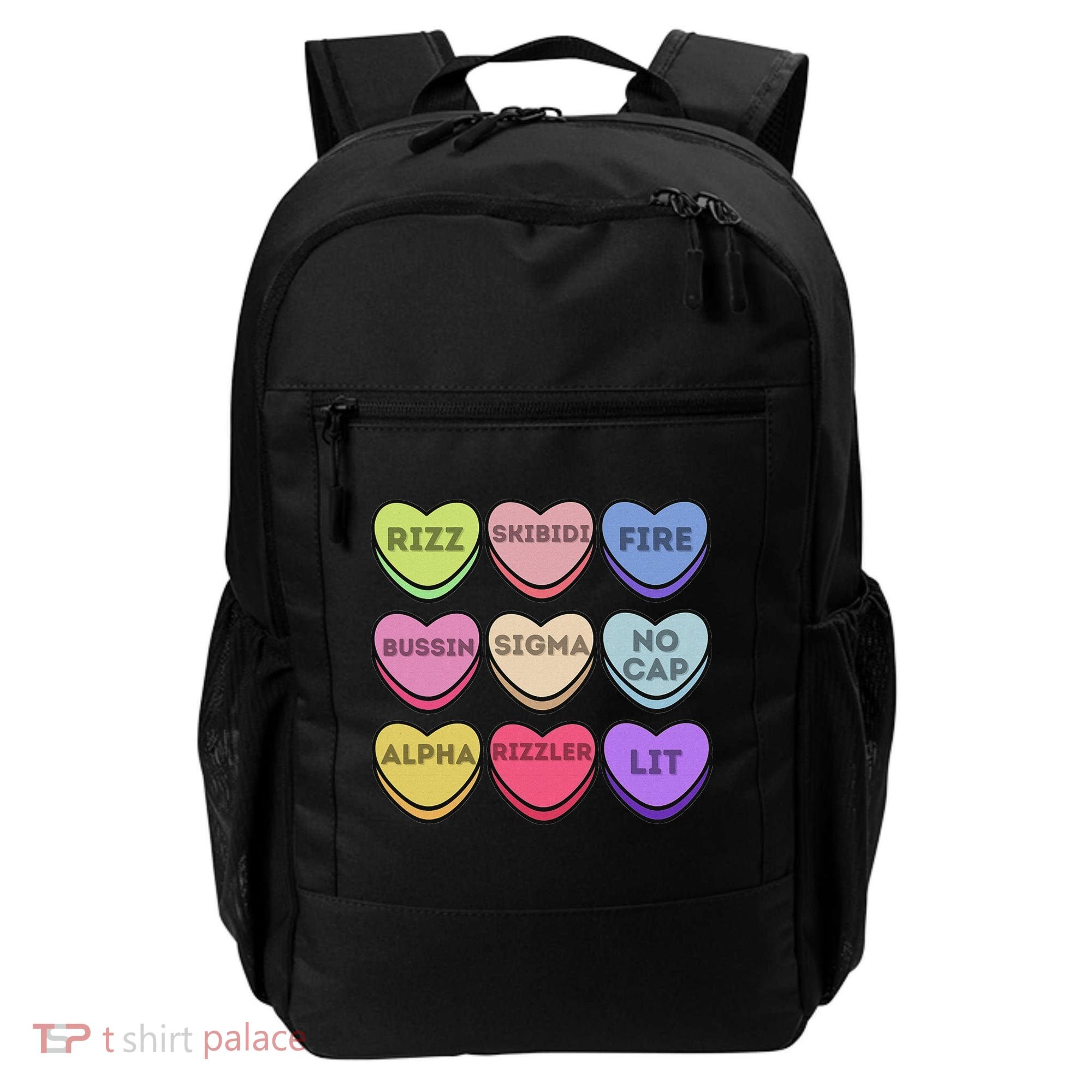 Valentines Day Funny Valentines Day Rizz No Cap Backpack