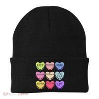 Valentines Day Funny Valentines Day Rizz No Cap Beanie thumb 0