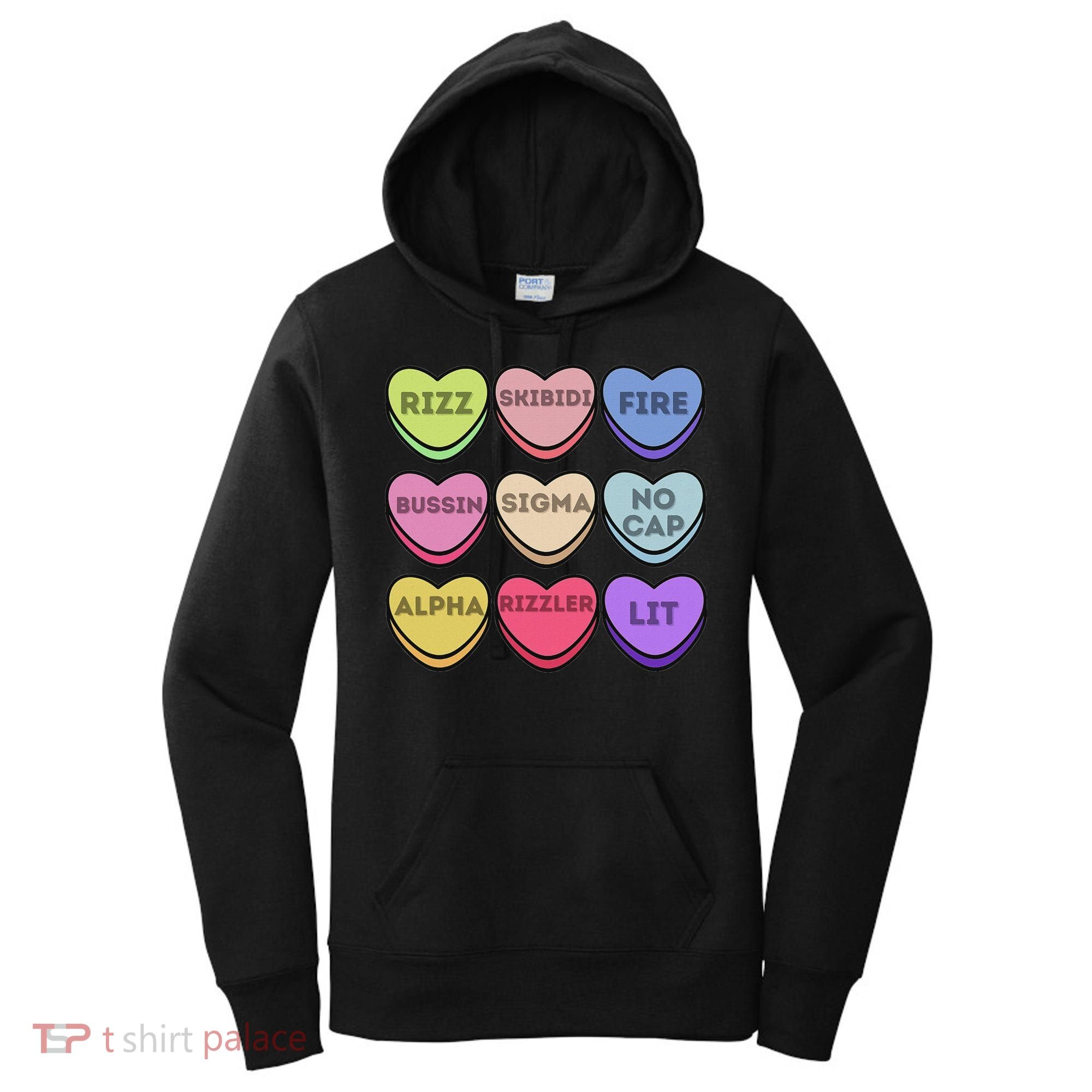 Valentines Day Funny Valentines Day Rizz No Cap Women's Hoodie