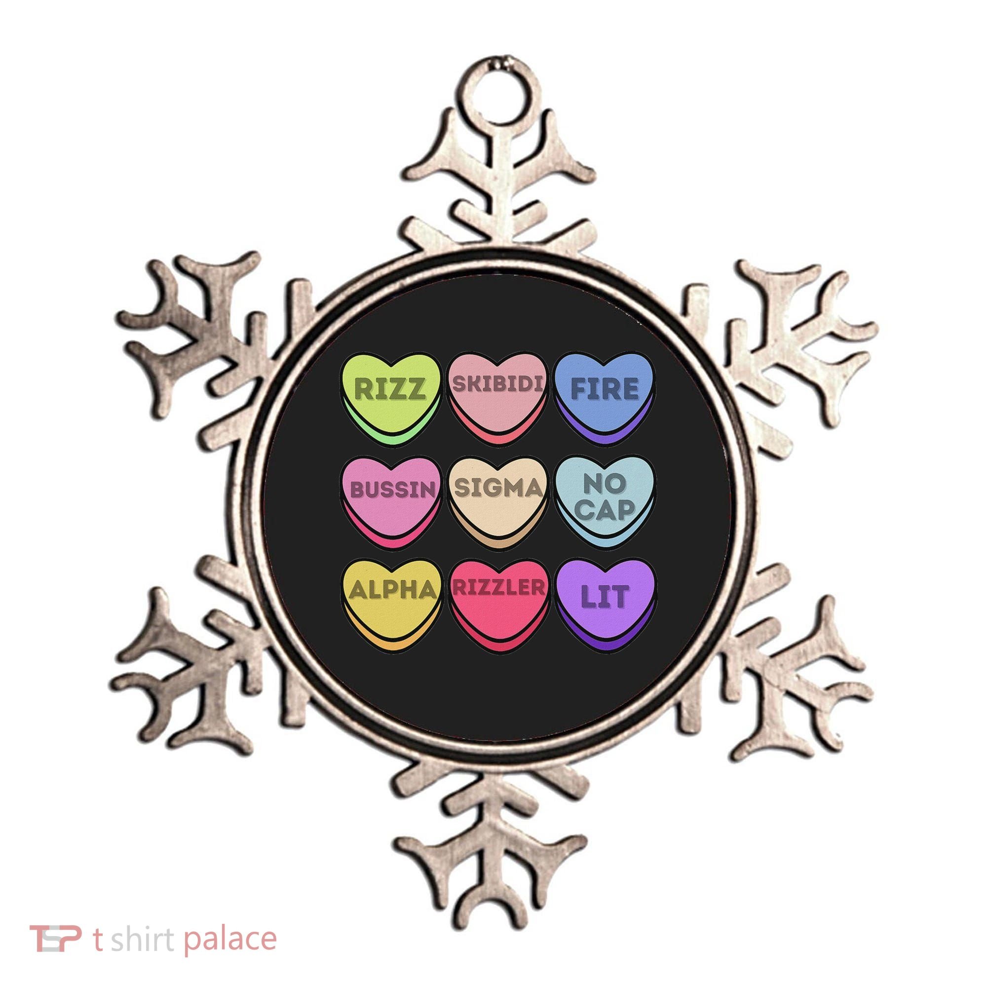 Valentines Day Funny Valentines Day Rizz No Cap Ornament