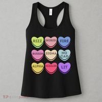 Valentines Day Funny Valentines Day Rizz No Cap Women's Tank Top thumb 3