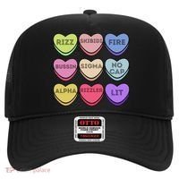 Valentines Day Funny Valentines Day Rizz No Cap Hat thumb 0
