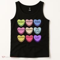 Valentines Day Funny Valentines Day Rizz No Cap Tank Top thumb 2