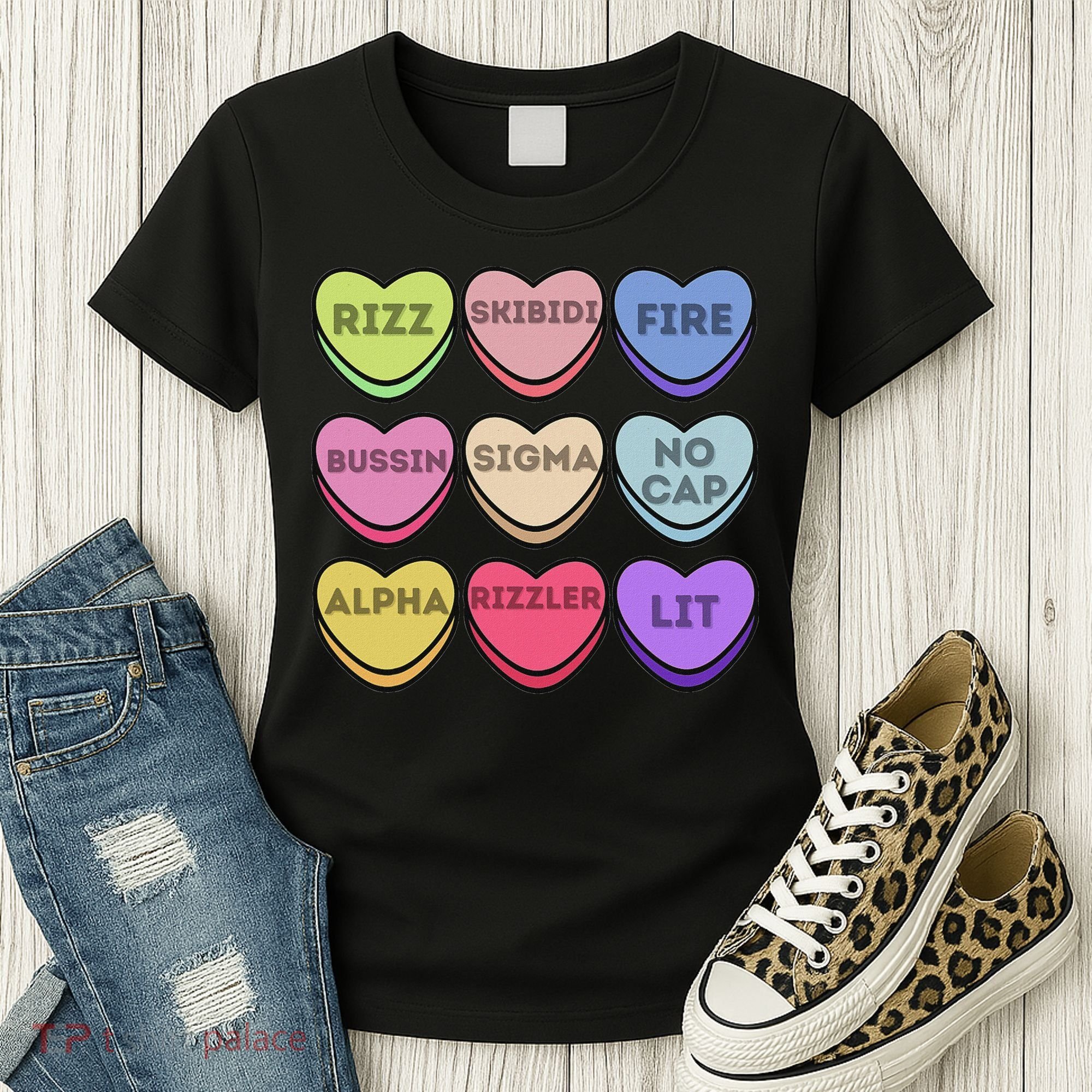 Valentines Day Funny Valentines Day Rizz No Cap Women's T-Shirt