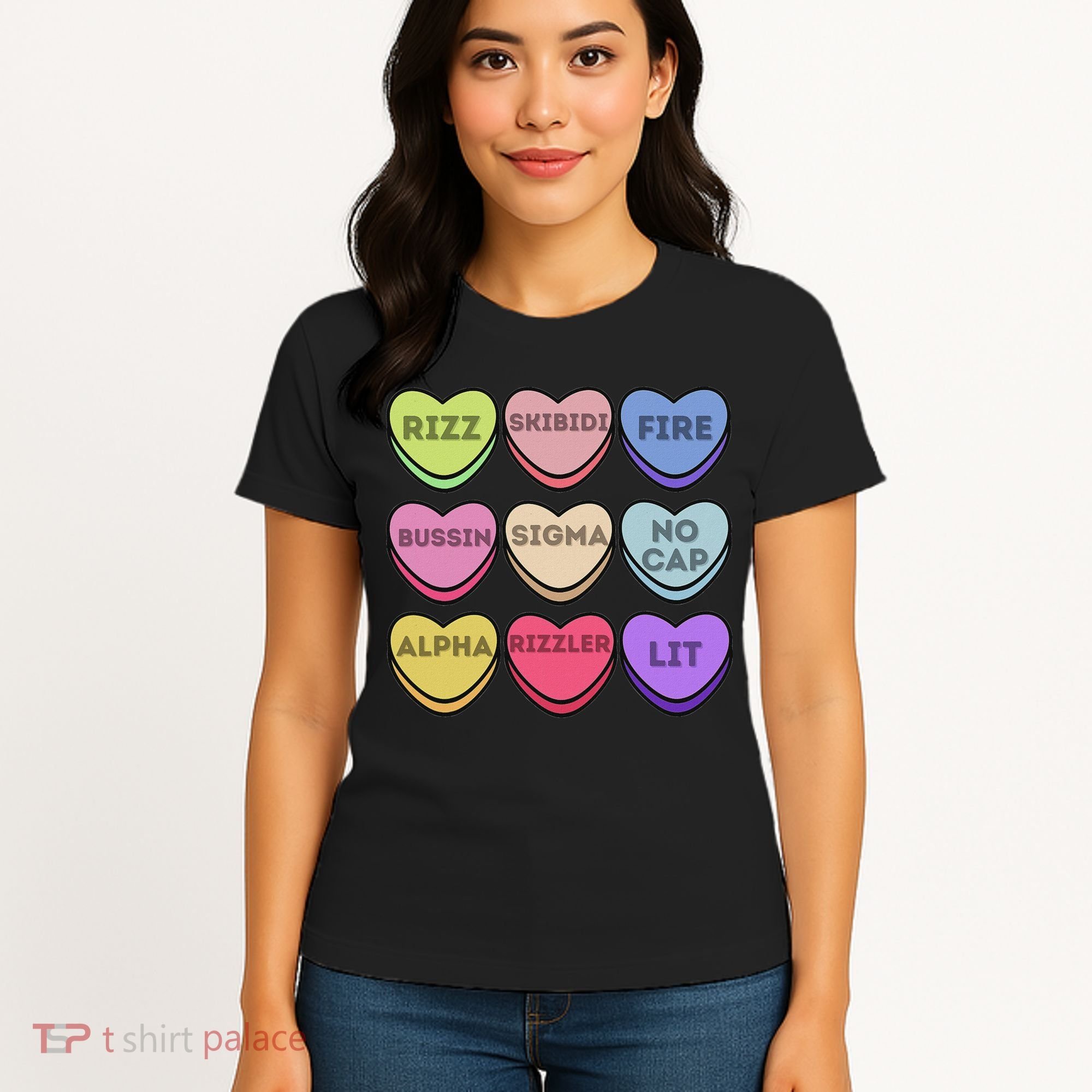 Valentines Day Funny Valentines Day Rizz No Cap Women's T-Shirt