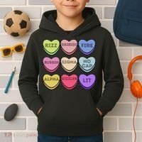 Valentines Day Funny Valentines Day Rizz No Cap Kids Hoodie thumb 2
