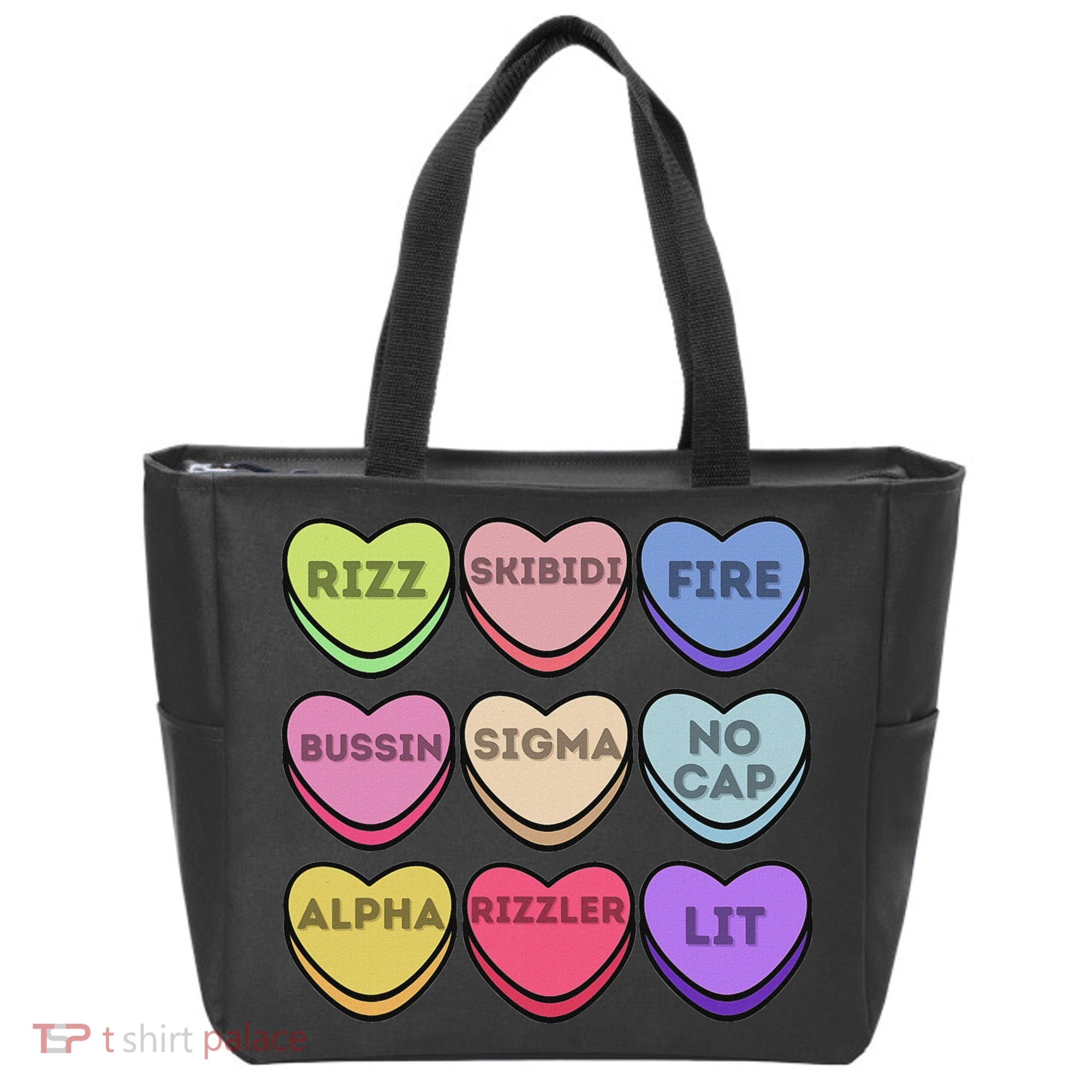 Valentines Day Funny Valentines Day Rizz No Cap Tote Bag