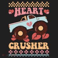 Valentine's Day Funny Heart Crusher Ugly Sweater Women's Sweatshirt thumb 2