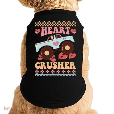 Valentine's Day Funny Heart Crusher Ugly Sweater Doggie Tank