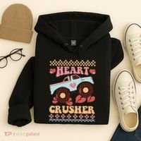 Valentine's Day Funny Heart Crusher Ugly Sweater Hoodie thumb 4