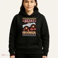 Valentine's Day Funny Heart Crusher Ugly Sweater Hoodie thumb 5
